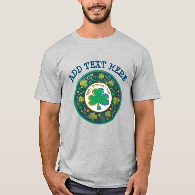 Irish St Patrick Circle T-Shirt (Vorderseite)
