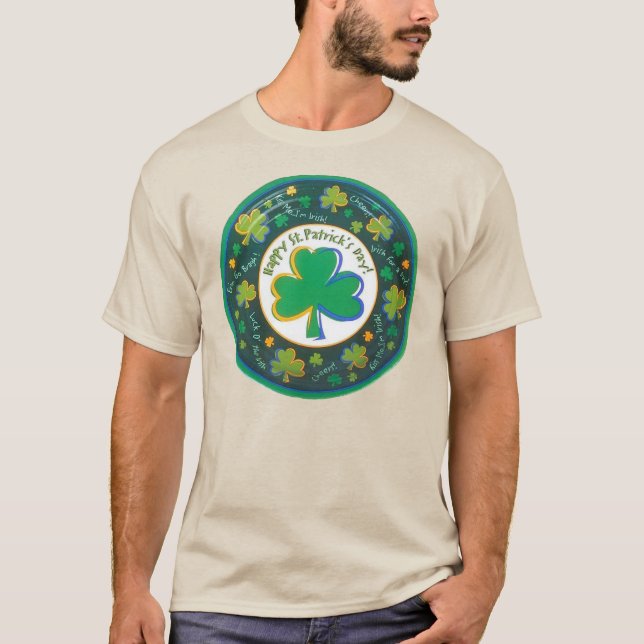 Irish St Patrick Circle T-Shirt (Vorderseite)