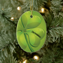 Irish St. Patrick's Day Green Kleeblatt Personaliz