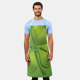 Irish St. Patrick's Day Green Kleeblatt Personaliz Schürze