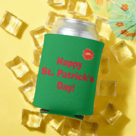 Irish St Patricks Day Green Red Lips 4Sean Dosenkühler