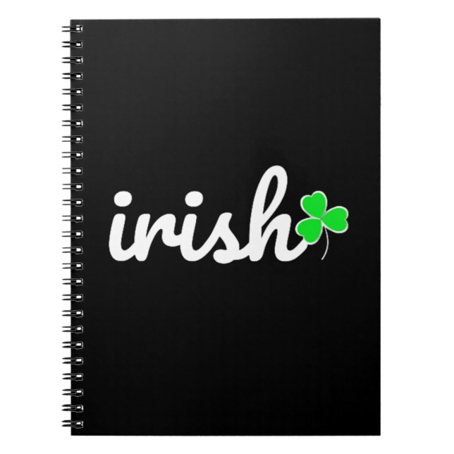 Irish St. Patrick's Day Lucky Kleeblatt Notizblock (Vorderseite)