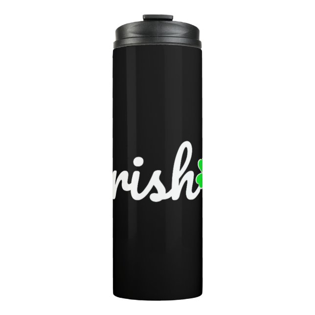 Irish St. Patrick's Day Lucky Kleeblatt Thermosbecher (Vorderseite)