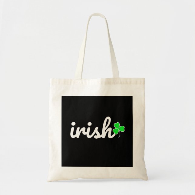 Irish St. Patrick's Day Lucky Kleeblatt Tragetasche (Vorne)