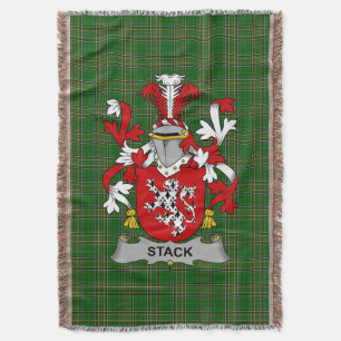 Irish Stack Coat of Arms Familienwappen Irland Decke