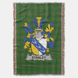 Irish Stanley Coat of Arms Familienwappen Irland Decke