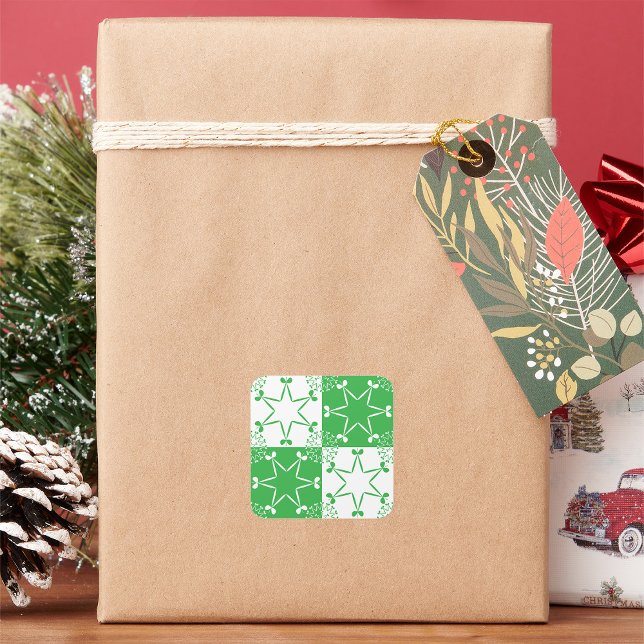 Irish Stars Quadratischer Aufkleber (Von Creator hochgeladen)