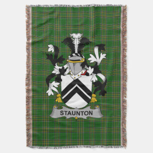 Irish Staunton Coat of Arms Familienwappen Irland Decke