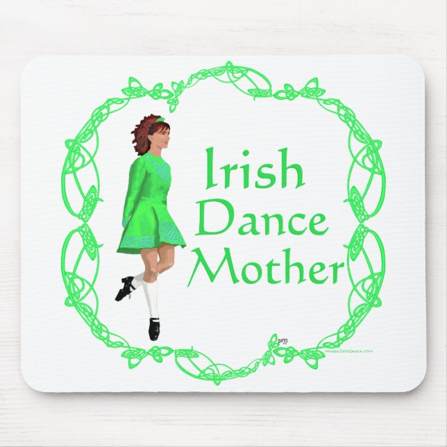 Irish Step Dance Mother - Green Mousepad (Vorne)