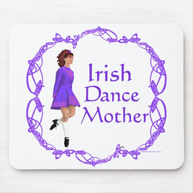 Irish Step Dance Mother - Lila Mousepad (Vorne)