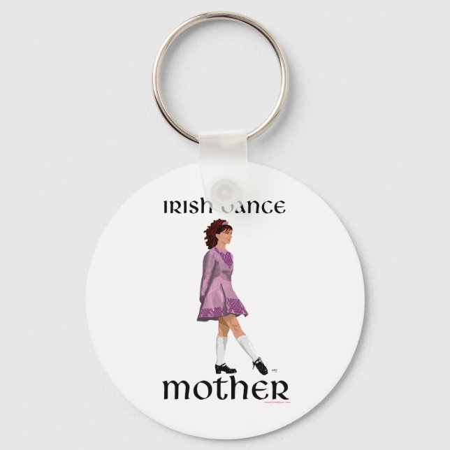Irish Step Dance Mother - Mauve Schlüsselanhänger (Vorderseite)