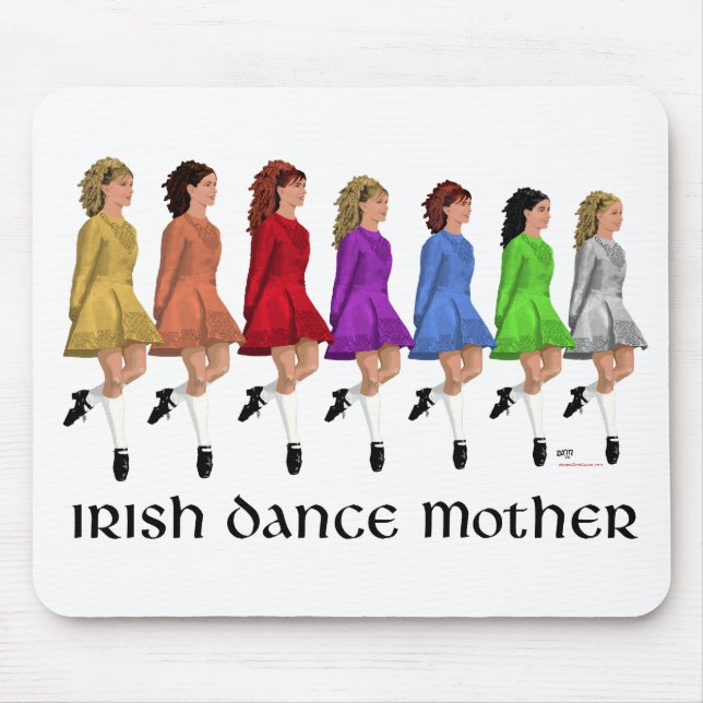 Irish Step Dance Mother - Rainbow Line Mousepad (Vorne)