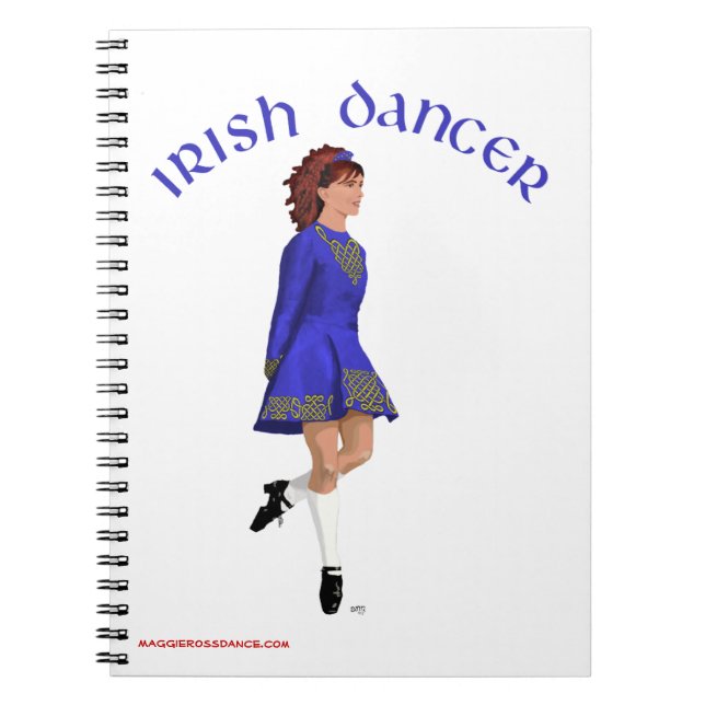 Irish Step Dancer - Blue Notizblock (Vorderseite)