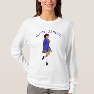 Irish Step Dancer - Blue T-Shirt