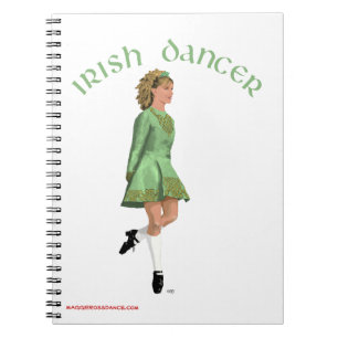 Irish Step Dancer - Green Notizblock