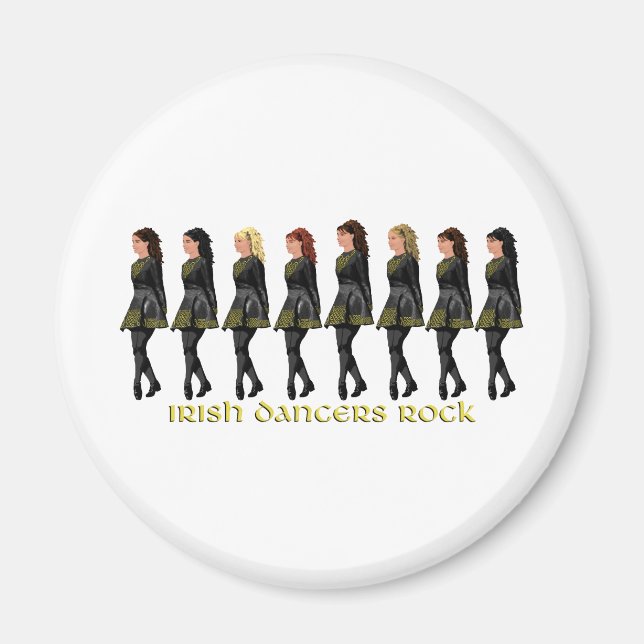 Irish Step Dancers Rock Magnet (Vorne)
