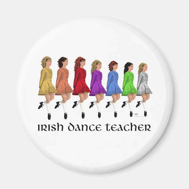Irish Step Tance Teacher - Rainbow Magnet (Vorne)