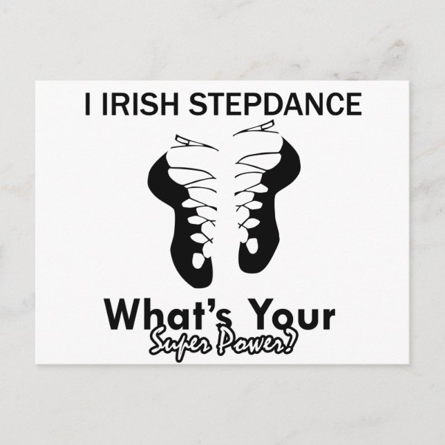Irish Step Tanzdesigns Postkarte (Vorderseite)