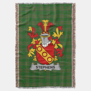 Irish Stephens Coat of Arms Familienwappen Irland Decke