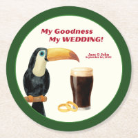 Irish Stout Hochzeitsgunst Papier Untersetzer