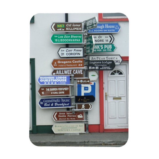 Irish Street Signs Magnet (Vertikal)