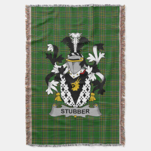 Irish Stubber Coat of Arms Familienwappen Irland Decke