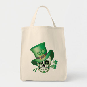 Irish Sugar Skull Tragetasche