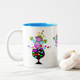 ☘ Irish Swanky Queen-Cat Fabulous Classic Zweifarbige Tasse
