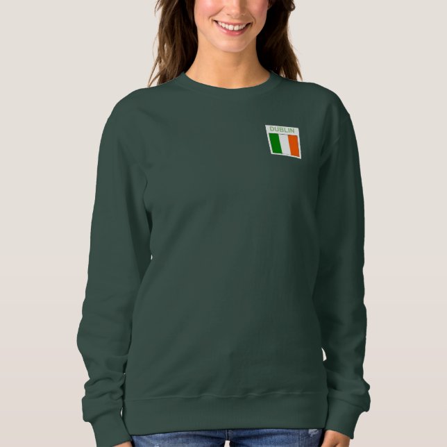 Irish Sweatshirt Dublin Kleeblatt (Vorderseite)