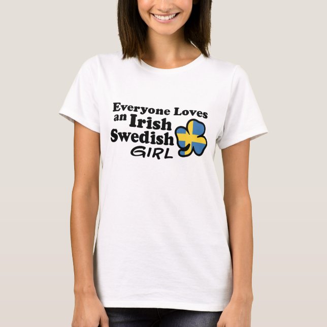 Irish Swedish Girl T-Shirt (Vorderseite)