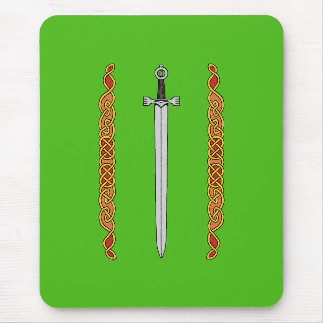 Irish Sword und Knüpfarbeit Mousepad (Vorne)