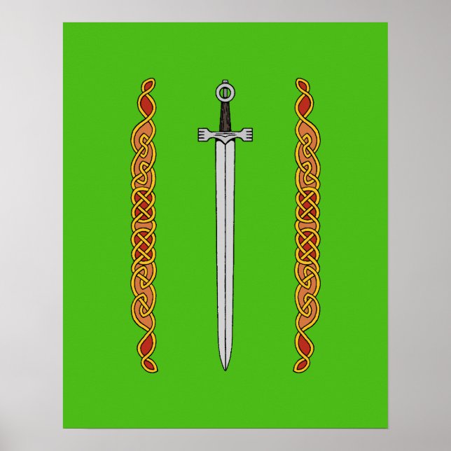 Irish Sword und Knüpfarbeit Poster (Vorne)