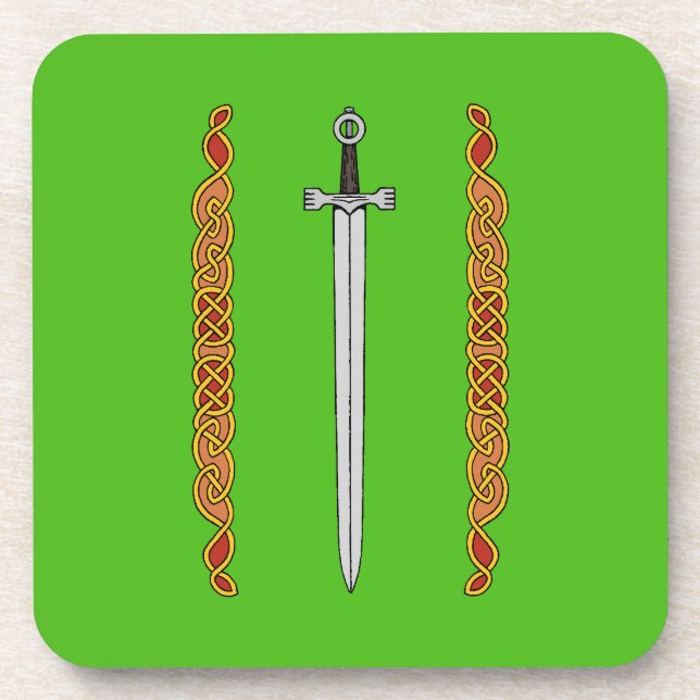 Irish Sword und Knüpfarbeit Untersetzer (Vorderseite)