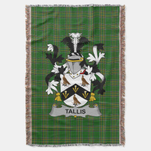 Irish Tallis Coat of Arms Familienwappen Irland Decke