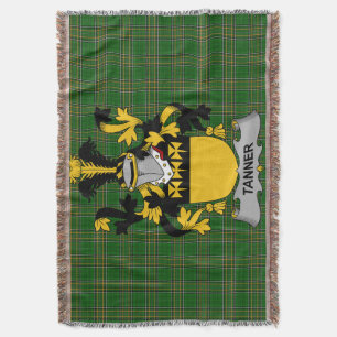Irish Tanner Coat of Arms Familienwappen Irland Decke