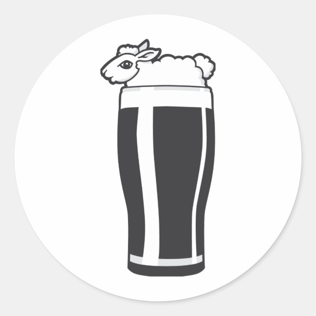 Irish Taste Runder Aufkleber (Vorderseite)