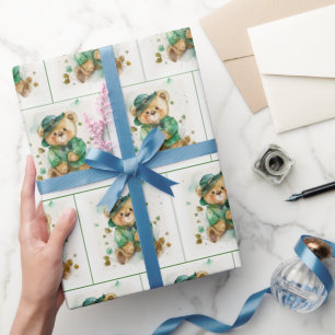Irish Teddy Bear Geschenkpapier