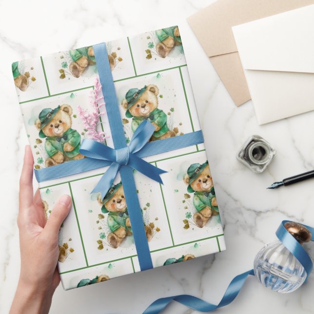 Irish Teddy Bear Geschenkpapier (Schenken)