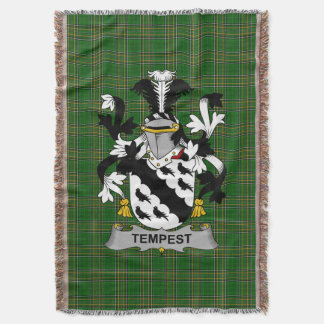 Irish Tempest Coat of Arms Familienwappen Irland Decke