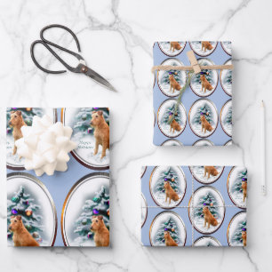 Irish Terrier Christmas Geschenkpapier Set