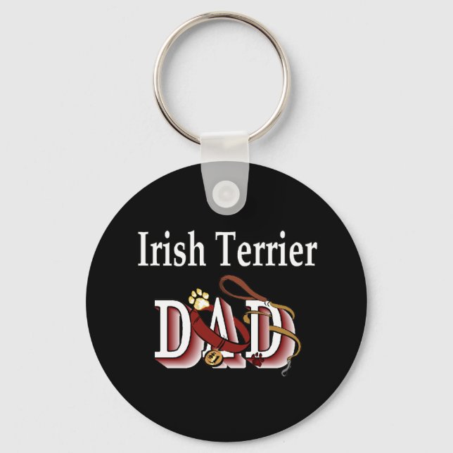 Irish Terrier dad Schlüsselanhänger (Vorderseite)