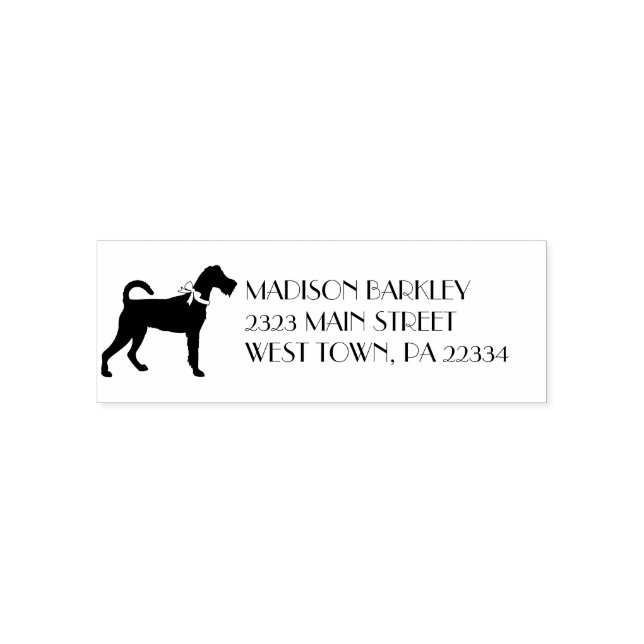 Irish Terrier Doppy Puppy Permastempel (Design)