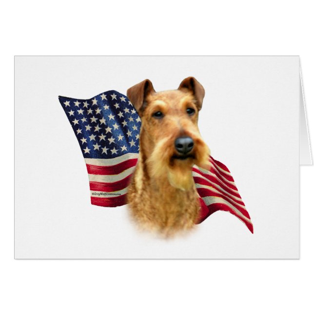 Irish Terrier Flag (Vorderseite (Horizontal))