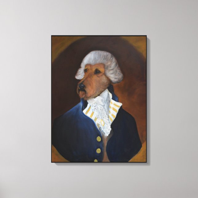 Irish Terrier "Gentleman" Leinwanddruck (Vorderseite)