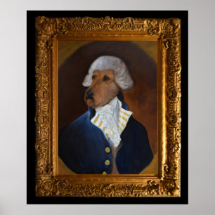 Irish Terrier "Gentleman" Malerei Art Poster