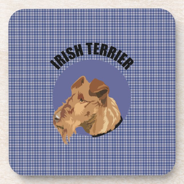 Irish Terrier Getränkeuntersetzer (Vorderseite)