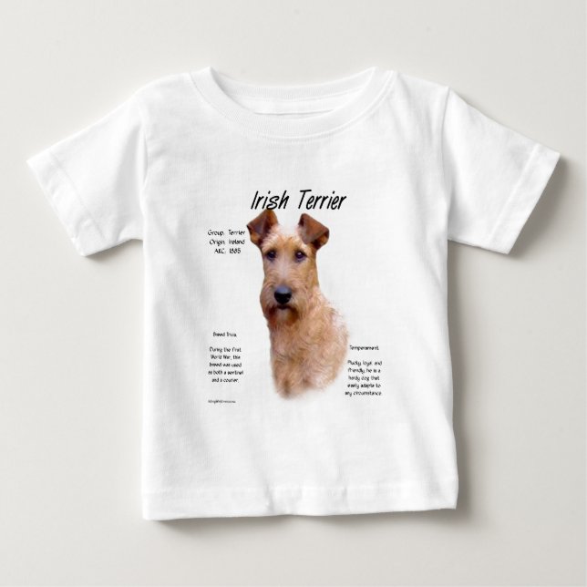 Irish Terrier History Design Baby T-shirt (Vorderseite)