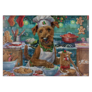 Irish Terrier Holiday Baking: Festliche Weihnachte Schneidebrett