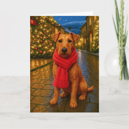 Irish Terrier Holiday Card Feiertagskarte