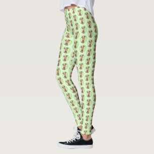 Irish Terrier Painting - Niedliche Original Dog Ar Leggings